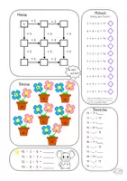 Vorschau - Arbeitsblätter - Mathe Häppchen für Klasse 1 & 2 (Wochenaufgaben) - Deckblatt