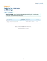 Vorschau - Unterrichtsreihen - Physik_Elektrische_Leistung_und_Energie_Klasse8 - Deckblatt