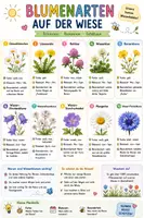 Vorschau - Poster - Spickzettel Biologie | Blumenarten - Deckblatt