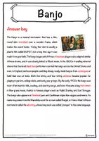 Vorschau - Arbeitsblätter - Banjo Music worksheet: cloze text, listening comprehension and word search - English - Seite 2
