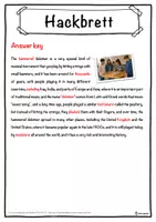 Vorschau - Arbeitsblätter - Hackbrett Music worksheet: cloze text, listening comprehension and word search - English - Seite 2