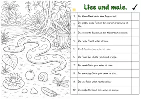 Vorschau - Stundenentwürfe - Anakondas Lies und Male Lesetraining differenziert handlungsorientiert Lesen Leseflüssigkeit - Seite 3