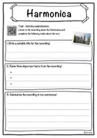 Vorschau - Arbeitsblätter - Harmonica Music worksheet: cloze text, listening comprehension and word search - English - Seite 3