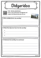 Vorschau - Arbeitsblätter - Didgeridoo Music worksheet: cloze text, listening comprehension and word search - English - Seite 3