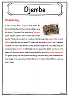 Vorschau - Arbeitsblätter - Djembe Music worksheet: cloze text, listening comprehension and word search - English - Seite 2