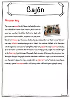 Vorschau - Arbeitsblätter - Cajón Music worksheet: cloze text, listening comprehension and word search - English - Seite 2