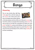 Vorschau - Arbeitsblätter - Bongo Music worksheet: cloze text, listening comprehension and word search - English - Seite 2