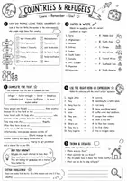 Vorschau - Arbeitsblätter - Countries & Refugees – Wortschatzarbeit & kreatives Schreiben | Englisch Klasse 9/10 - Seite 3