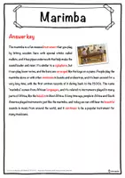 Vorschau - Arbeitsblätter - Marimba Music worksheet: cloze text, listening comprehension and word search - English - Seite 2