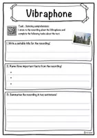 Vorschau - Arbeitsblätter - Vibraphone Music worksheet: cloze text, listening comprehension and word search - English - Seite 3