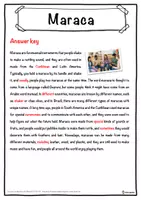 Vorschau - Arbeitsblätter - Maraca Music worksheet: cloze text, listening comprehension and word search - English - Seite 2