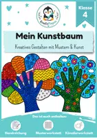 Vorschau - Stundenentwürfe - Kunst Grundschule Gestalten: Mein Kunstbaum – Künstler & Muster | Kunstprojekt Klasse 3–4 - Deckblatt