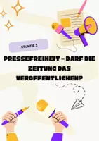 Vorschau - Stundenentwürfe - Pressefreiheit - darf die Presse alles veröffentlichen? (Think-Pais-Share) - Deckblatt
