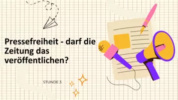 Vorschau - Stundenentwürfe - Pressefreiheit - darf die Presse alles veröffentlichen? (Think-Pais-Share) - Seite 1