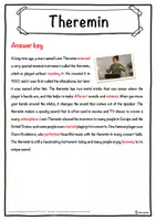 Vorschau - Arbeitsblätter - Theremin Music worksheet: cloze text, listening comprehension and word search - English - Seite 2