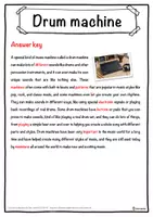 Vorschau - Arbeitsblätter - Drum machine Music worksheet: cloze text, listening comprehension and word search - English - Seite 2