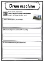 Vorschau - Arbeitsblätter - Drum machine Music worksheet: cloze text, listening comprehension and word search - English - Seite 3