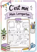 Vorschau - Arbeitsblätter - C'est moi - Steckbrief für den Austausch - Deckblatt