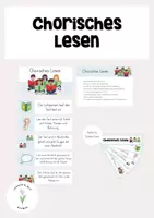 Vorschau - Arbeitsblätter - Chorisches Lesen - Tafelmaterial & Fächer - Deckblatt