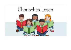 Vorschau - Arbeitsblätter - Chorisches Lesen - Tafelmaterial & Fächer - Seite 1