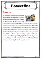 Vorschau - Arbeitsblätter - Concertina Music worksheet: cloze text, listening comprehension and word search - English - Seite 2
