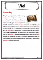 Vorschau - Arbeitsblätter - Viol Music worksheet: cloze text, listening comprehension and word search - English - Seite 2