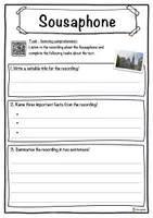 Vorschau - Arbeitsblätter - Sousaphone Music worksheet: cloze text, listening comprehension and word search - English - Seite 3