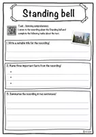 Vorschau - Arbeitsblätter - Standing bell Music worksheet: cloze text, listening comprehension and word search - English - Seite 3