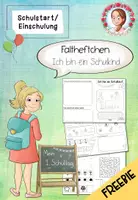 Vorschau - Arbeitsblätter - Faltheft Einschulung Vorschule | Ich bin ein Schulkind FREEBIE Klasse 1 - Deckblatt