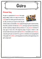 Vorschau - Arbeitsblätter - Güiro Music worksheet: cloze text, listening comprehension and word search - English - Seite 2