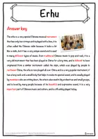 Vorschau - Arbeitsblätter - Erhu Music worksheet: cloze text, listening comprehension and word search - English - Seite 2