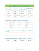 Vorschau - Arbeitsblätter - Zehnerübergang - Minus bis 20 Arbeitsblätter - Seite 1