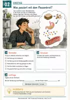 Vorschau - Stundenentwürfe - Verdauung einfach erklärt – Der Weg der Nahrung | Differenziertes Unterrichtsmaterial A2/B1 für AV & Berufskolleg - Seite 1