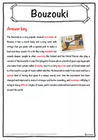 Vorschau - Arbeitsblätter - Bouzouki Music worksheet: cloze text, listening comprehension and word search - English - Seite 2