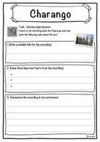 Vorschau - Arbeitsblätter - Charango Music worksheet: cloze text, listening comprehension and word search - English - Seite 3