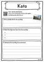 Vorschau - Arbeitsblätter - Koto Music worksheet: cloze text, listening comprehension and word search - English - Seite 3