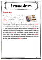 Vorschau - Arbeitsblätter - Frame drum Music worksheet: cloze text, listening comprehension and word search - English - Seite 2