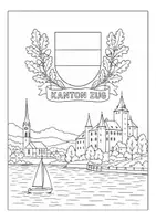 Vorschau - Arbeitsblätter - Zug Schweiz Kanton Ausmalbilder - Seite 3