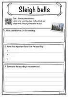 Vorschau - Arbeitsblätter - Sleigh bells Music worksheet: cloze text, listening comprehension and word search - English - Seite 3