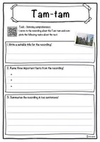 Vorschau - Arbeitsblätter - Tam-tam Music worksheet: cloze text, listening comprehension and word search - English - Seite 3