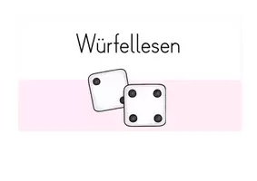 Vorschau - Arbeitsblätter - Würfellesen - Tafelmaterial & Fächer - Seite 1