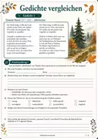 Vorschau - Arbeitsblätter - Gedichte vergleichen – Herbstgedichte | Klasse 7/8/9 | Partner- und Gruppenarbeit - Seite 2