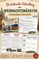Vorschau - Stundenentwürfe - Weihnachtsmärkten – Mittelalter vs. heute - Deckblatt