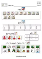 Vista previa - Refuerzo / NEE / Materiales de apoyo - Agenda diaria TEA - página 3