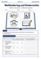 Vorschau - Arbeitsblätter - Kinderrechte am Weltkindertag Klasse 9–10 - Deckblatt