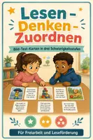 Vorschau - Bildkarten - Lesespiel - Lesen und Zuordnen - Leseförderung im Anfangsunterricht - Deckblatt