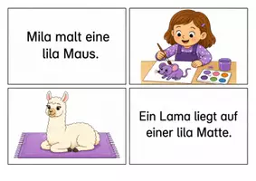 Vorschau - Bildkarten - Lesespiel - Lesen und Zuordnen - Leseförderung im Anfangsunterricht - Seite 2