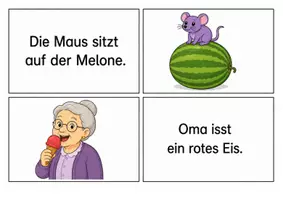 Vorschau - Bildkarten - Lesespiel - Lesen und Zuordnen - Leseförderung im Anfangsunterricht - Seite 3