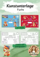 Vorschau - Mal- und Bastelvorlagen - Kunstunterlage, Malunterlage, Bastelunterlage Fuchs - Deckblatt