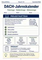 Vorschau - Arbeitsblätter - DACH-Jahreskalender Projekt Klasse 9–10 - Deckblatt